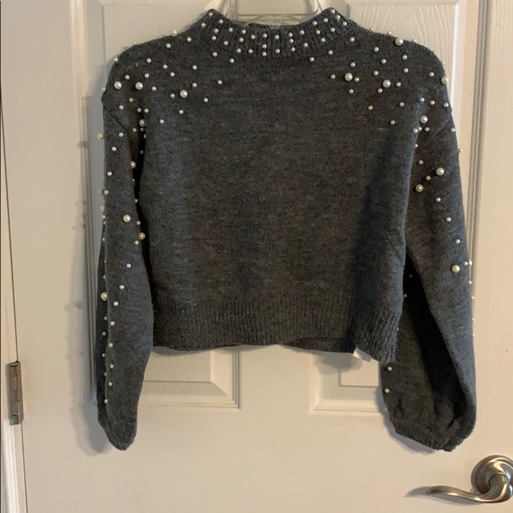 Zara knit crop top sweater